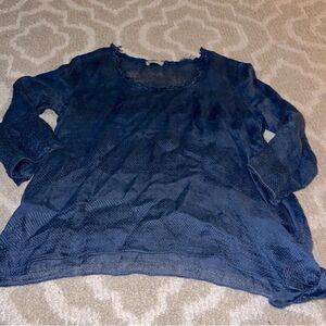 Pure Lino shirt navy